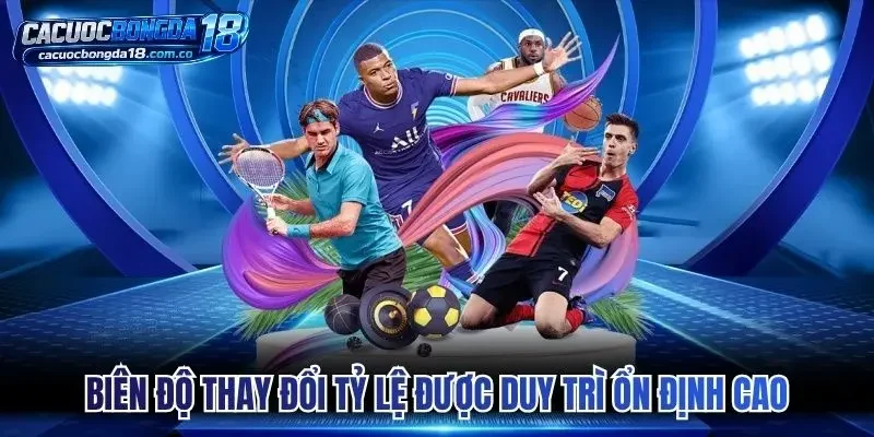 Biên độ thay đổi tỷ lệ được duy trì ổn định cao